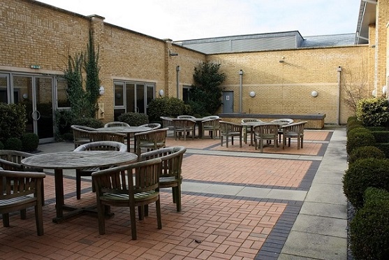Patio space at Alexandra House